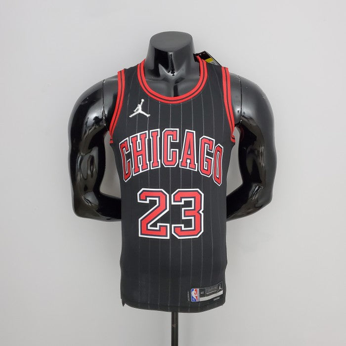 Michael Jordan Chicago Bulls 75th Anniversary Swingman Jersey Flyers Black