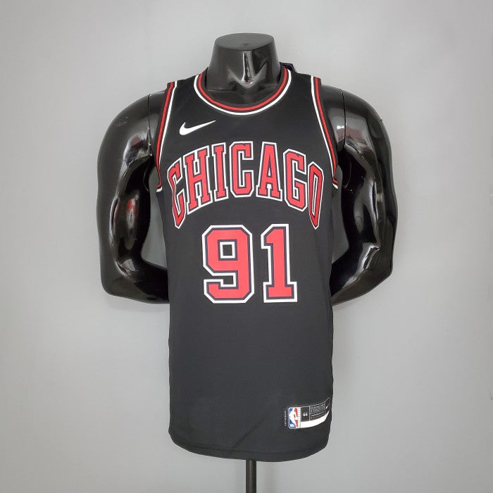 Dennis Rodman Chicago Bulls Swingman Jersey Black