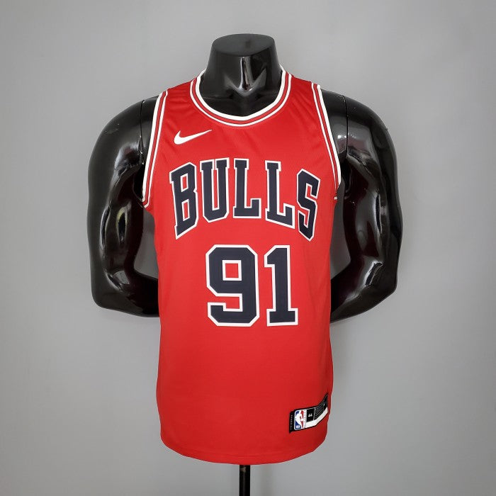 Dennis Rodman Chicago Bulls Swingman Jersey Red