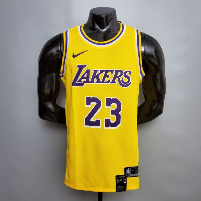 LeBron James Los Angeles Lakers 2020/21 Swingman Jersey Yellow