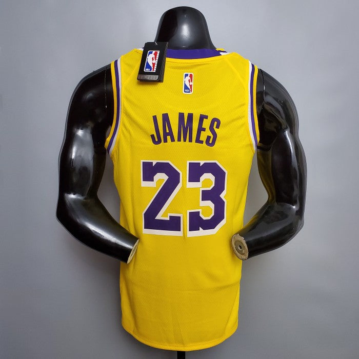 LeBron James Los Angeles Lakers 2020/21 Swingman Jersey Yellow