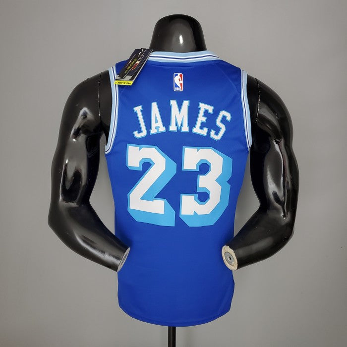 LeBron James #23 Los Angeles Lakers 2020/21 Swingman Jersey Retro Blue