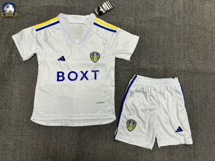 Leeds United Home Kids Jersey 23/24